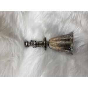 Vintage Reed & Barton Decorative Bell with Figurine Handle (Missing clapper)